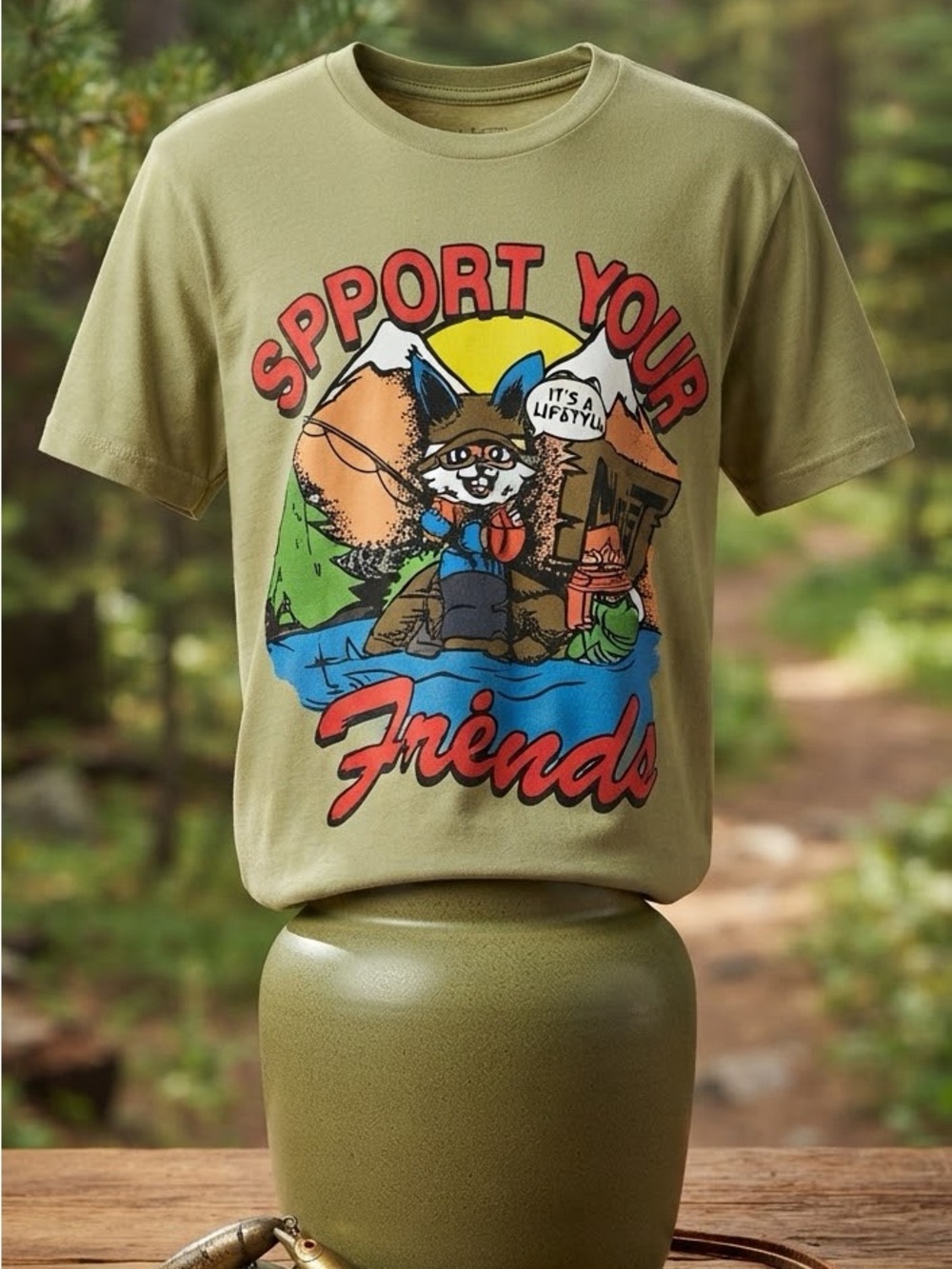 Chinatown Marker support your friends graphic tee streetwear S